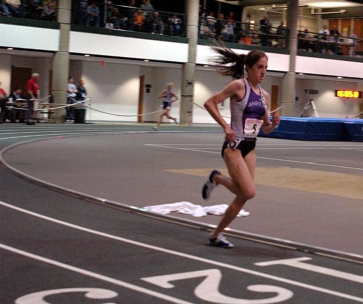 Carter Hamill of Amherst runs away with the 5000 title.