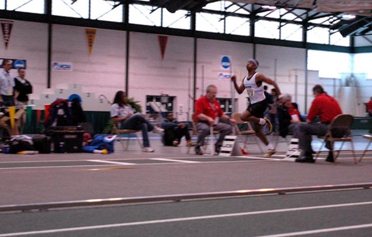 Fred Jones misses the board in the triple jump prelims.