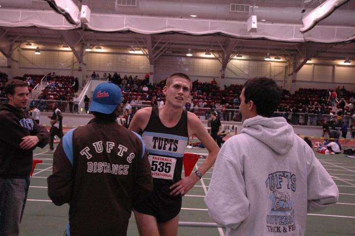 Nate Brigham talking to Andy Bonventre and Josh Kennedy