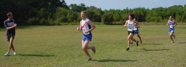 kaye making his way through the pack