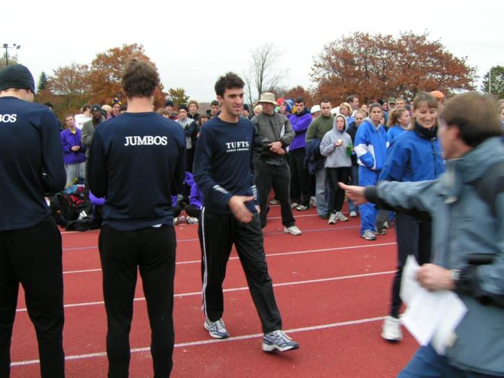 Josh Kennedy getting award