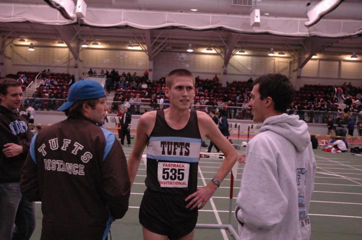 Nate Brigham talking to Andy Bonventre and Josh Kennedy