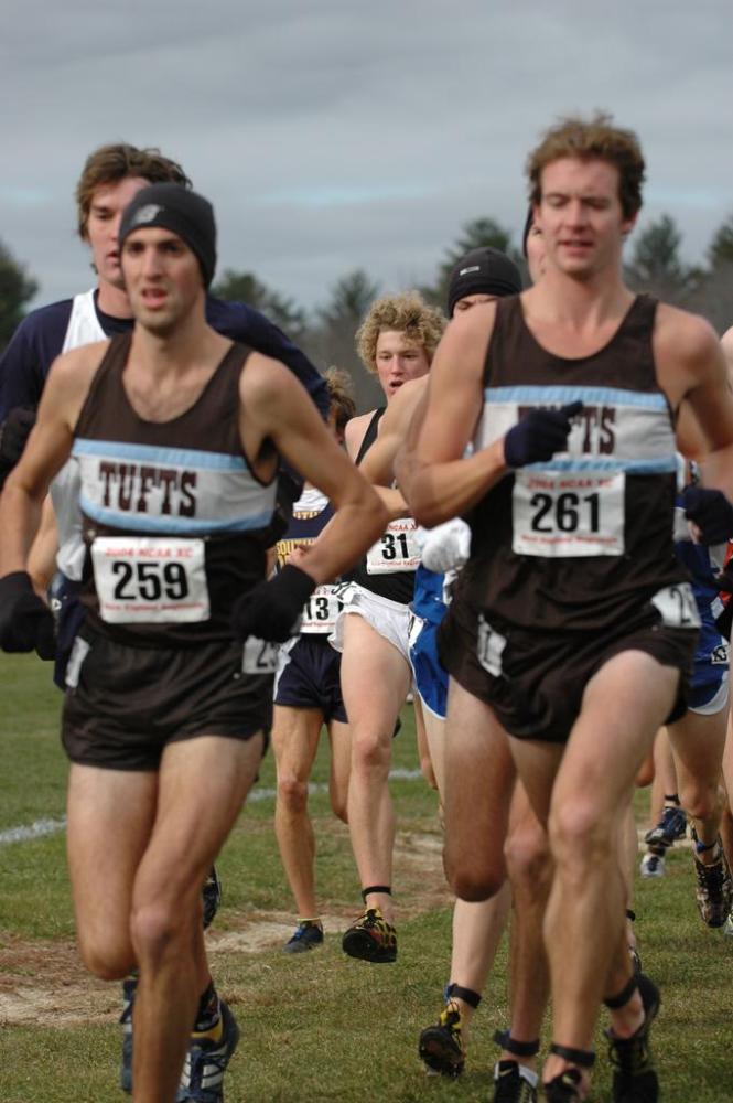 Josh Kennedy and Brian MacNamara in early traffic.