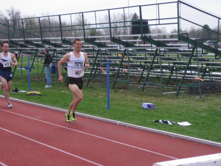 Matt Fortin attacks the steeplechase