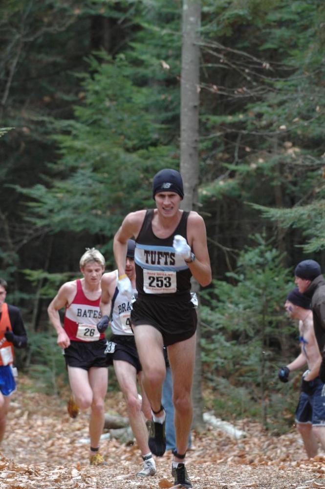 Nate Brigham leads a pack through the trails.