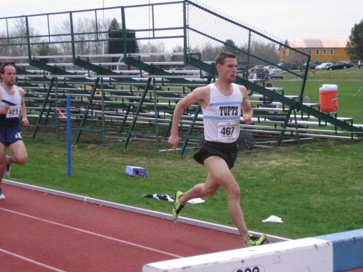 Matt Fortin competes in the 'slow section' of the Steeplechase. He places third overall.