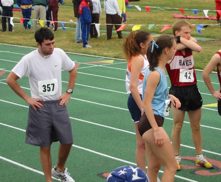 before the 10k, joseph observing dunn on the line