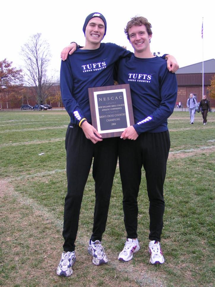 Nathan Brigham and Brian McNamara with 1st place NESCAC award