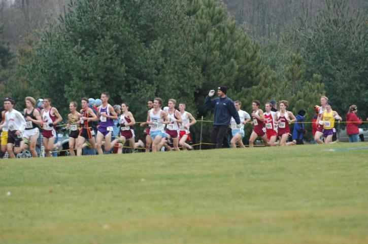 Brian McNamara leading Matt Fortin down to the Three mile marker