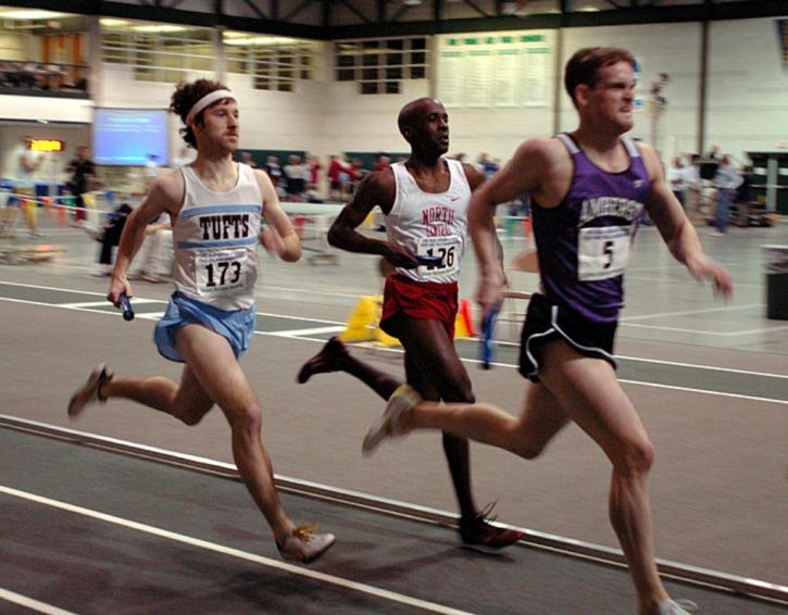 Pat Mahoney runs strong in the 800 of the DMR.