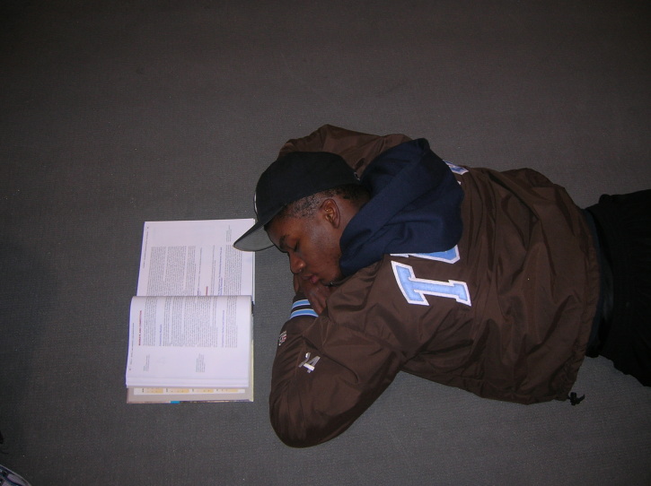 Marvin studying