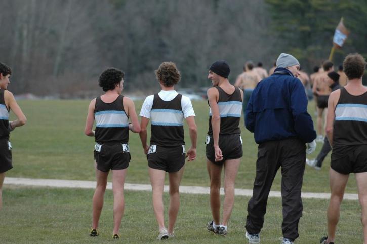 Matt Lacey, Peter Bromka and Josh Kennedy discussing the race.