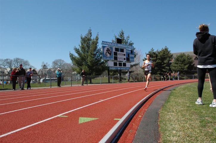 Justin Chung in the 1500 meters