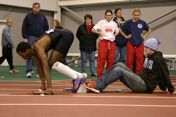 Jamil Ludd in the Men's 4x200 and Peter Bromka