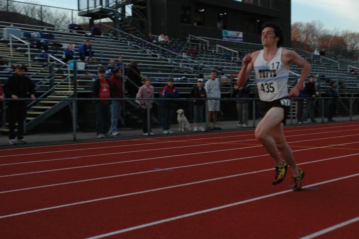 Matt Lacey finishes up the 5k.