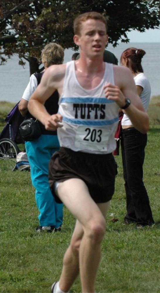 David Bach Mid-race