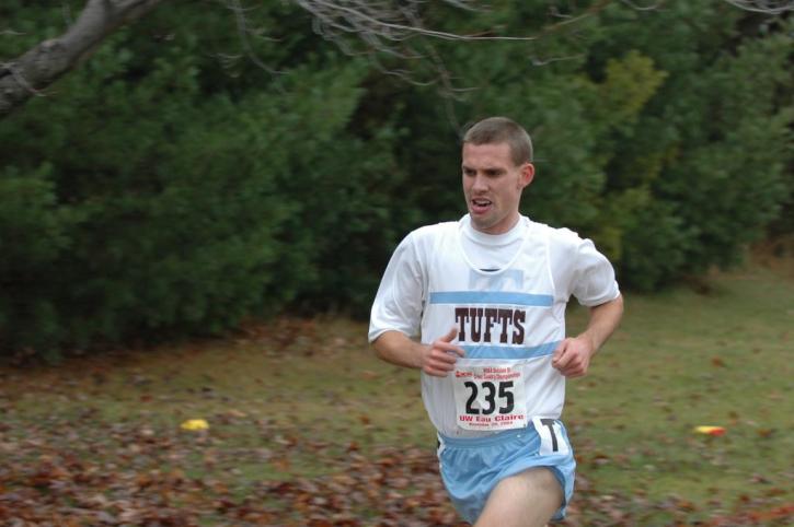 Closeup of Matt Fortin with a determined look in his face