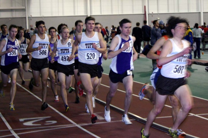 Matt Lacey leading the Men's 3k