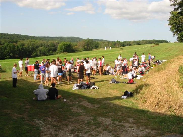 the post race bar-b-que