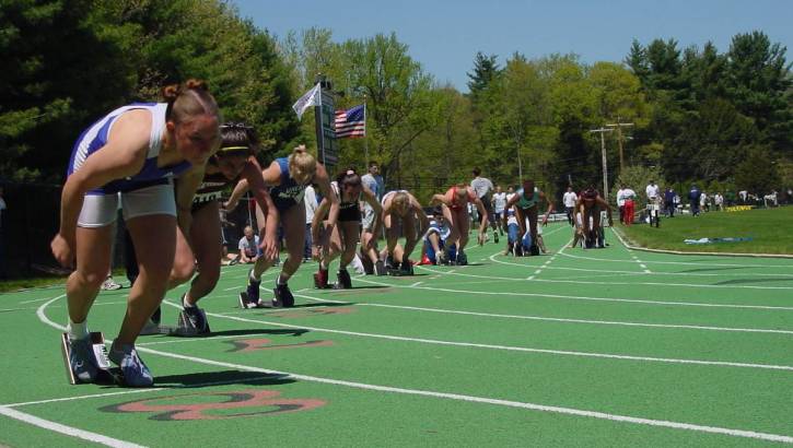 leistikow at heptathlon 200 start