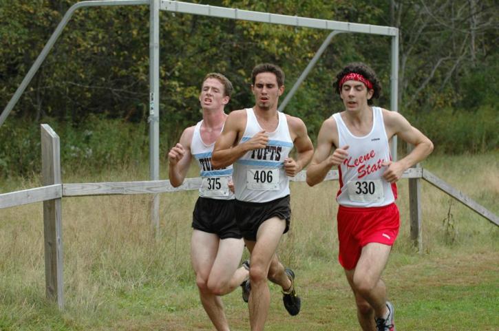 Peter Orth and David Bach with a Keene State runner