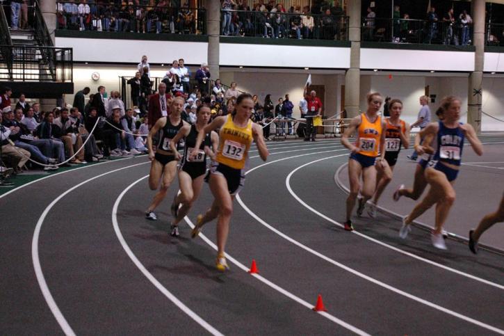 Sarah Crispin, just after the start of the 800 final.