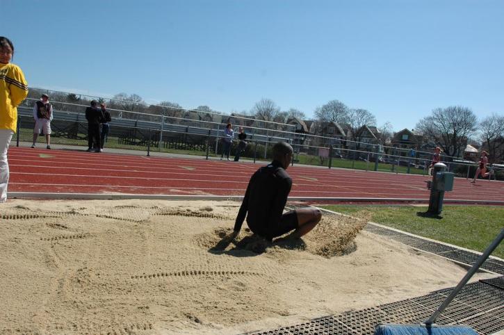 Fred Jones in the long jump