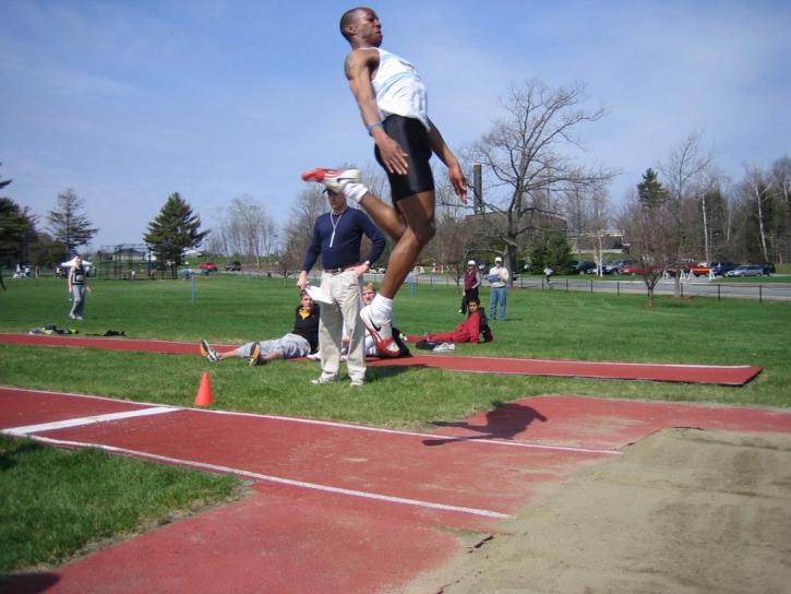 Fred Jones easily wins the NESCAC long jump