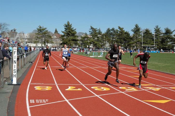 Fred Jones in the 100 meters