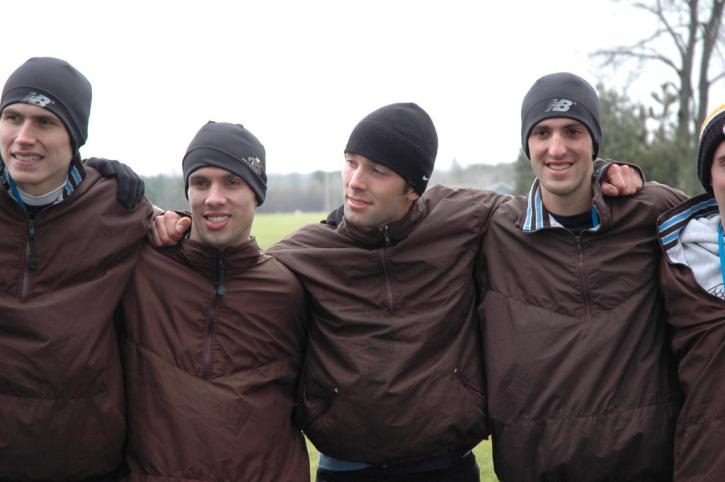 Nate Brigham, Matt Fortin, Peter Bromka, Josh Kennedy in their browns