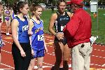 Stephanie Anastopoulos lines up for the 800.