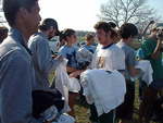 098 - distributing the shirts