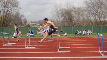 devine on the 2nd turn of the 400IH