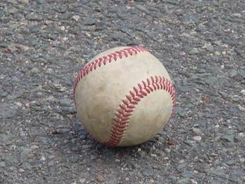 close up of baseball