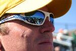 Assistant Coach Hob Brooks surveys the track at the first Tufts home meet in years.