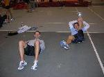 Multi's stretching - Bradley, Skip