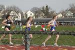 Julia Godberg chases a couple runners from Mount Holyoke in the 10k.