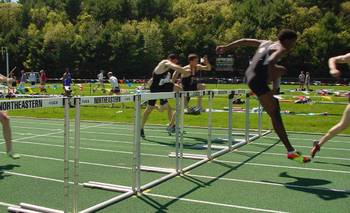 devine and pitko in the 110hh trials