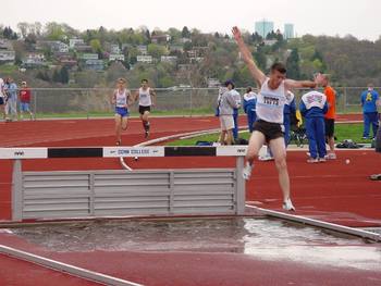 delesia over his first ever water barrier