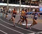 Sarah Crispin, midway though the 800 final.