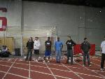 The jumbos line the track for the relays